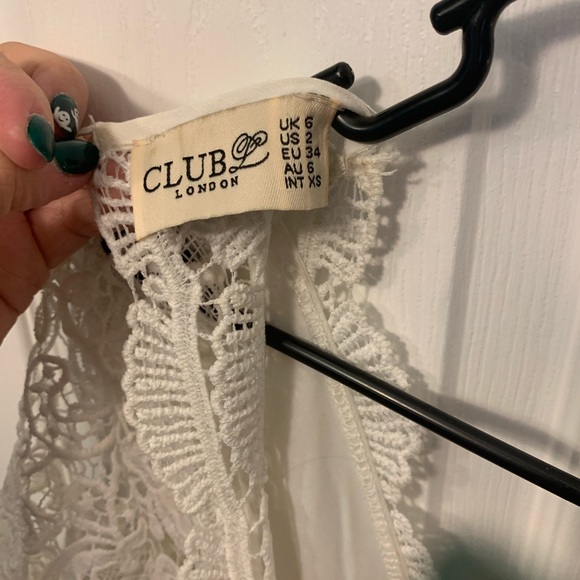 club london Dresses Club London Dress Open Back With Beautiful Lace Poshmark